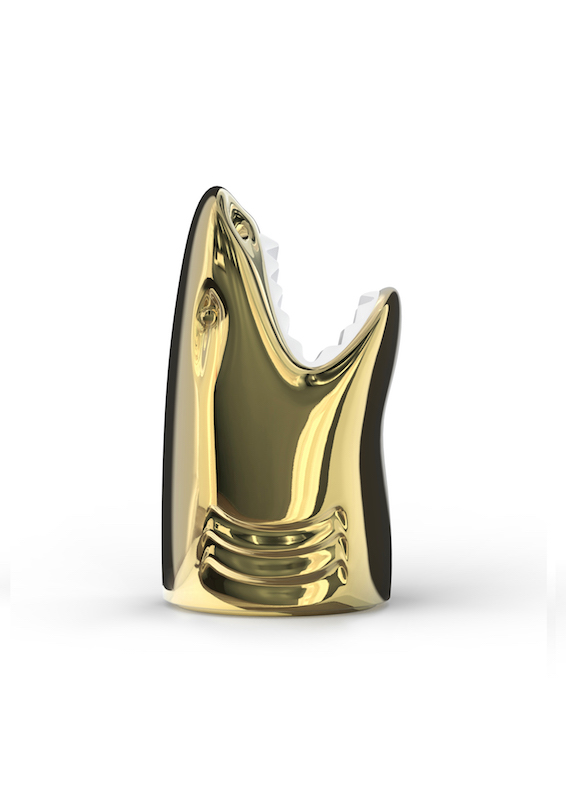 08 Killer umbrella stand metal gold by Studio Job side